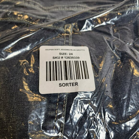 Torrid Super Soft Jegging 24XT | Blue Grotto | High-Rise Skinny Denim - Picture 2 of 7